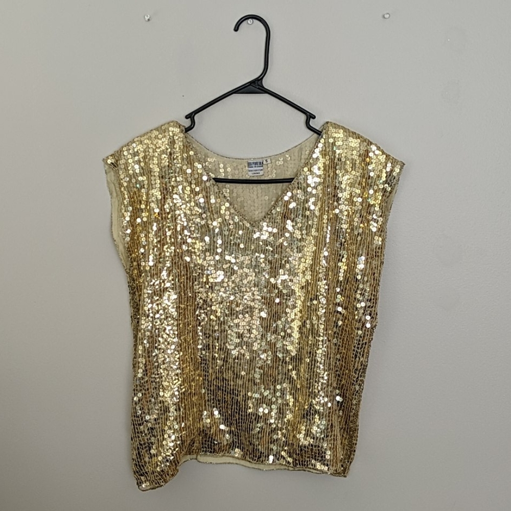Sequin Gold top